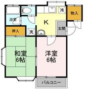 ファウンテン Aの間取り画像