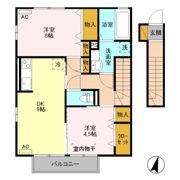 ムーンライト Bの間取り画像