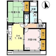 ハイカムール北島 Aの間取り画像