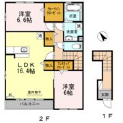 カーム ムサシ A棟の間取り画像