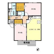 アジュール御幸 Bの間取り画像