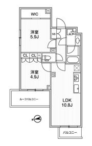 ﾃﾞｨｰﾑｽ西早稲田の間取り画像