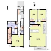 目黒区緑が丘2丁目戸建 A棟の間取り画像