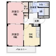 SUNSUNハイツAの間取り画像