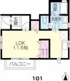 シャーメゾンらふの間取り画像