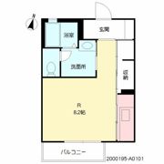 クラヴィエ黒髪の間取り画像