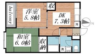 サンワロイヤル長江の間取り画像
