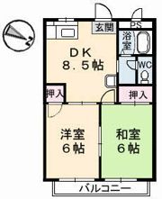 フレグランス東雲の間取り画像