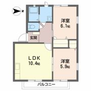 フローラ桜ヶ丘の間取り画像