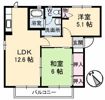 ビューヒルズ若野 A棟の間取り画像