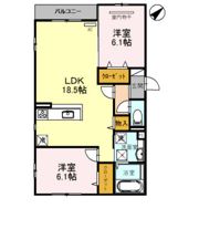 メゾン アルバの間取り画像