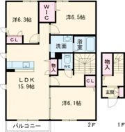 中野館の間取り画像