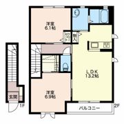 メゾンソレイユ Aの間取り画像