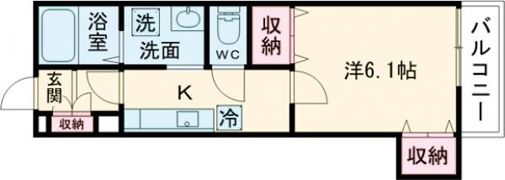 クレアール堺町Ⅰの間取り画像