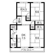 第二平野ハイツの間取り画像