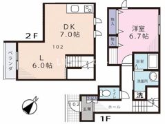 Tetti Verdi横浜B（テッティ ヴェルディ）の間取り画像