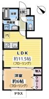 クレール東林間の間取り画像