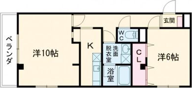 アジュール広田の間取り画像