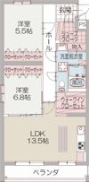 ルーチェ西の間取り画像