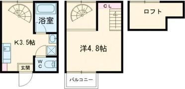 シャインS天神の間取り画像