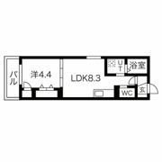 Ace Garden HeightsⅠの間取り画像