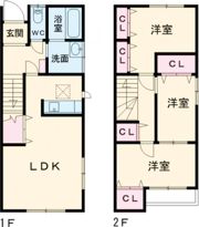 クレスト松倉 E棟の間取り画像