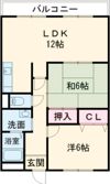 峠ハイツの間取り画像