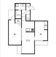 Gran千歳台B棟の間取り画像