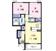サニー レジデンス Ⅱの間取り画像