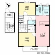 クラヴィエ石坂 D棟の間取り画像