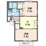 グレイスフォンティーヌAの間取り画像
