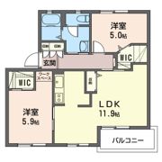 パールタウン岩田45の間取り画像