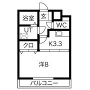 大留ハイツA棟の間取り画像