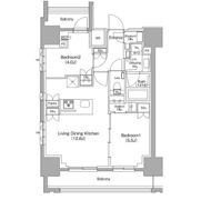 ザ・パークハビオ新御徒町の間取り画像