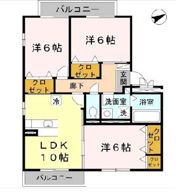 クレールE棟の間取り画像