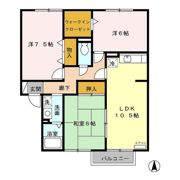 ロイヤルパレス将軍野 Aの間取り画像