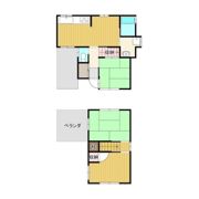 国分城園貸家の間取り画像