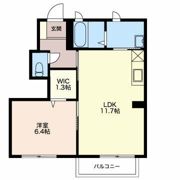 カーティアス Bの間取り画像