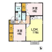 キャッスル徳久 D棟の間取り画像