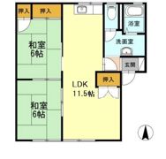 ロイヤルシェル B棟の間取り画像