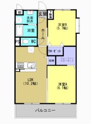 コモード Ⅱの間取り画像