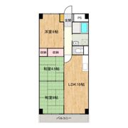 城北マンションの間取り画像