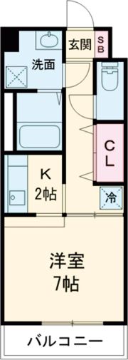 シャンベルジュK☆Tの間取り画像