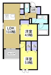 レジデンスリノアの間取り画像