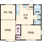 ルシェール三田B棟の間取り画像