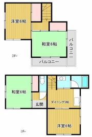 南桜井戸建ての間取り画像