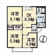 オーキッド倉敷Ⅱ C棟の間取り画像