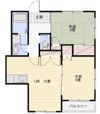 尾野スカイハイツ3の間取り画像