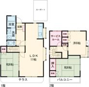 草島住宅の間取り画像