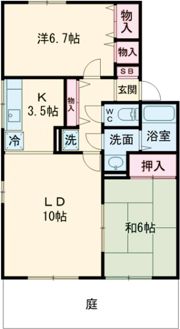 アベニール21 Bの間取り画像